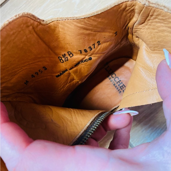 LUCCHESE | Handmade 1883 Catalina Double Buckle Boot Western 8.5 - Picture 7 of 8